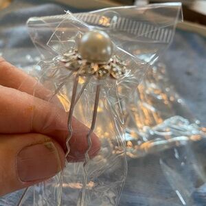 Pearl and Crystal Hair Accessory